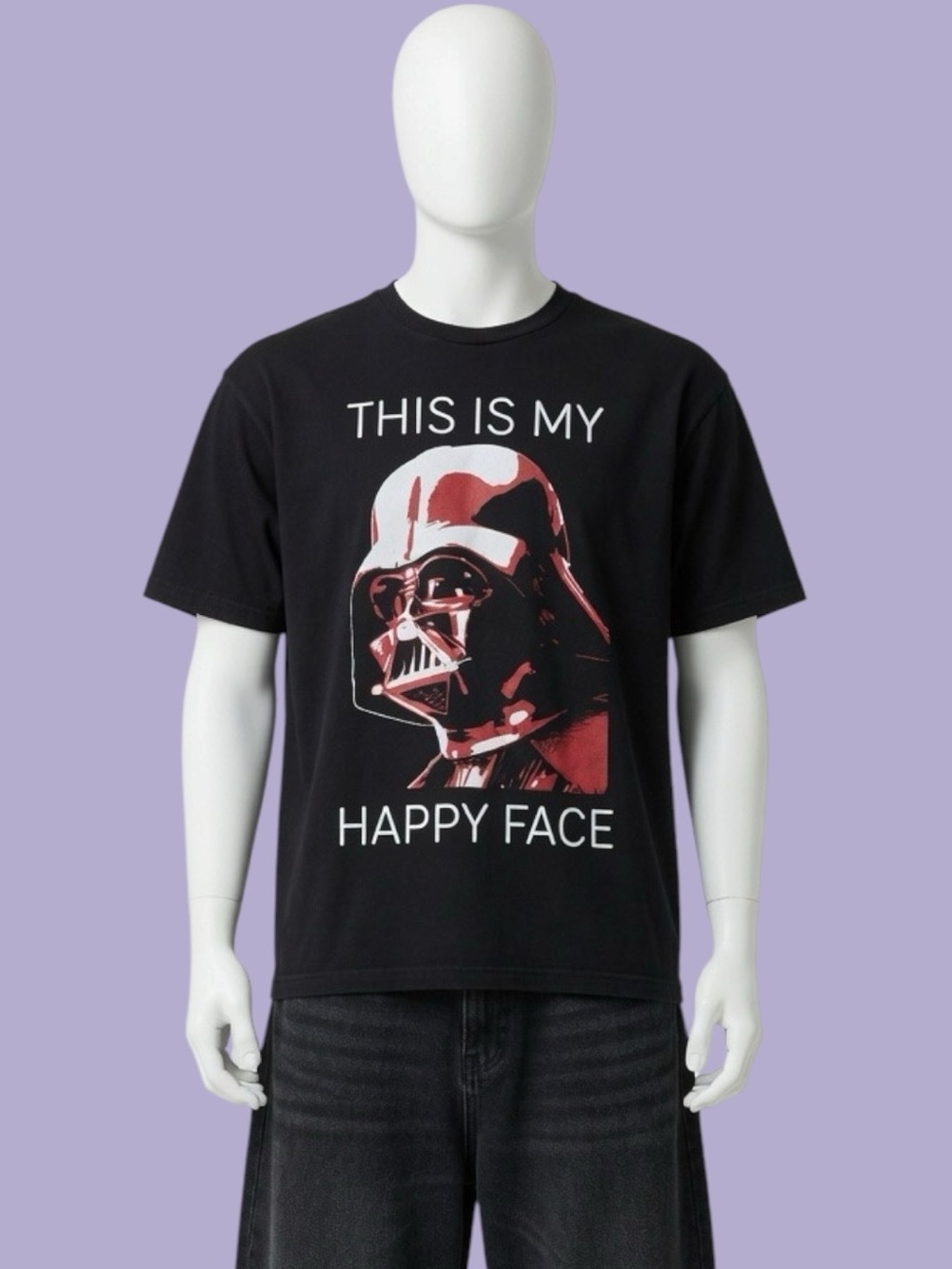 2 FOR $28 | Darth Vader Star Wars Black and Red “This is my Happy Face” Tee